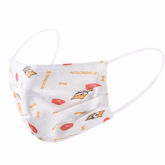 Kids Diposable Protective Face Mask, Earloop Type with Printing