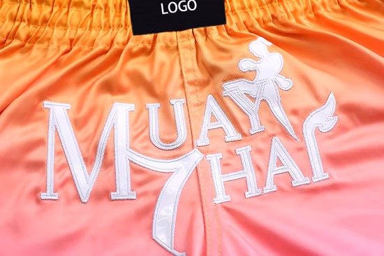 Diseño personalizado impreso MMA corto, pantalones cortos de boxeo cortos de entrenamiento de lucha
