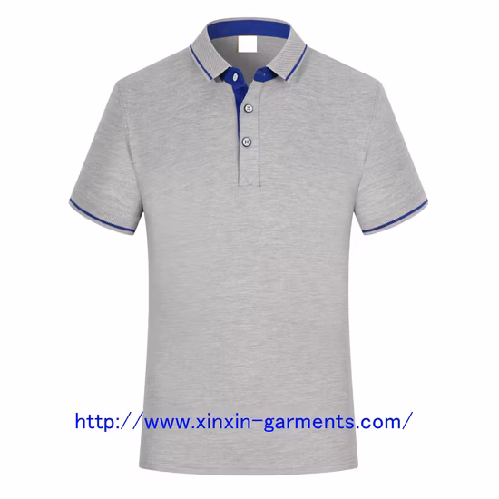 Uniforme de trabajo de alta calidad Polo de negocios de algodón bordado Polo de golf OEM para hombre con logotipo personalizado