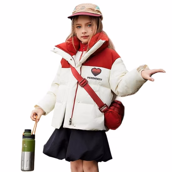 OEM de abrigo de plumón a prueba de viento de moda infantil